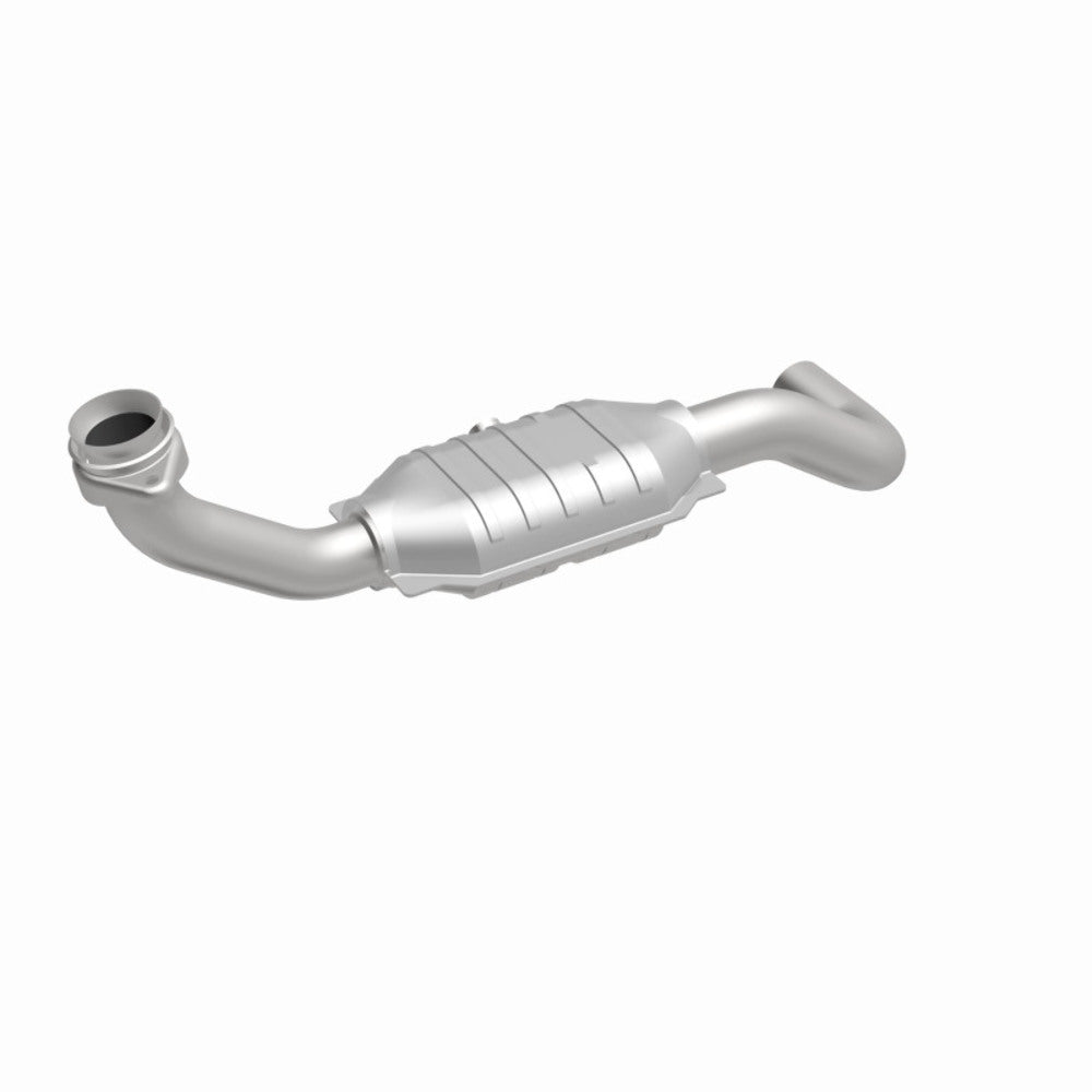 MagnaFlow direct-fit catalytic converter fits 2005-2006 Ford Expedition 5.4L and 05 Expedition driver side 5.4 driver side 5.4 inch inlet/outlet stainless steel Federal EPA complia