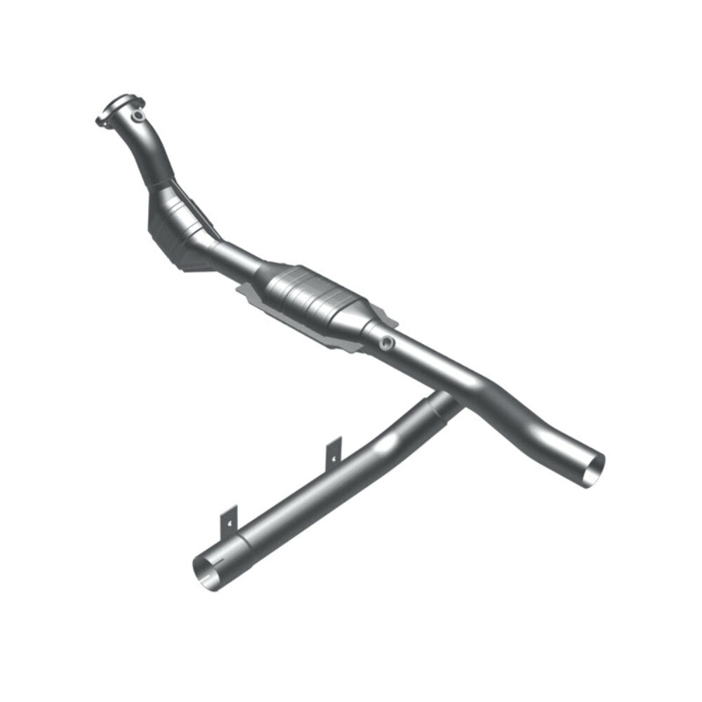 MagnaFlow direct-fit catalytic converter for 1997-1998 Ford 4.6 inch inlet/outlet stainless steel Federal EPA compliant OBDII 93130