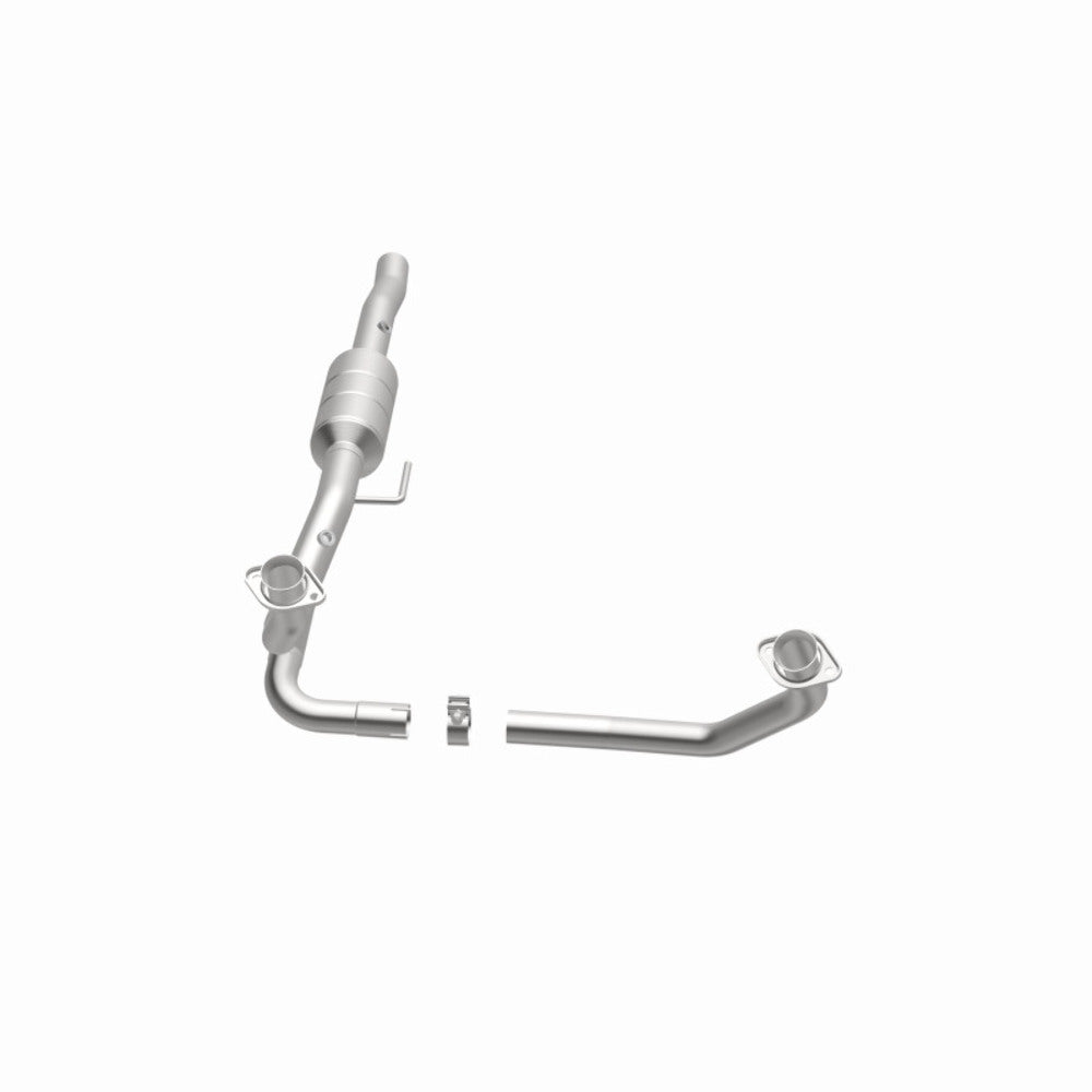 MagnaFlow direct-fit catalytic converter fits 2000 Dodge Durango 5.2L and 2000-2003 Dodge Durango 5.9L 5.2 inch inlet 2.5 inch outlet stainless steel Federal EPA compliant OBDII 93