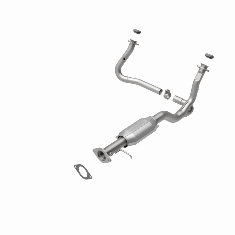 MagnaFlow direct-fit catalytic converter fits 2000 Chevrolet S10 and 2000 GMC Sonoma and 2000 GM S10 4.3L 4WD 4.3L stainless steel CARB compliant 93227