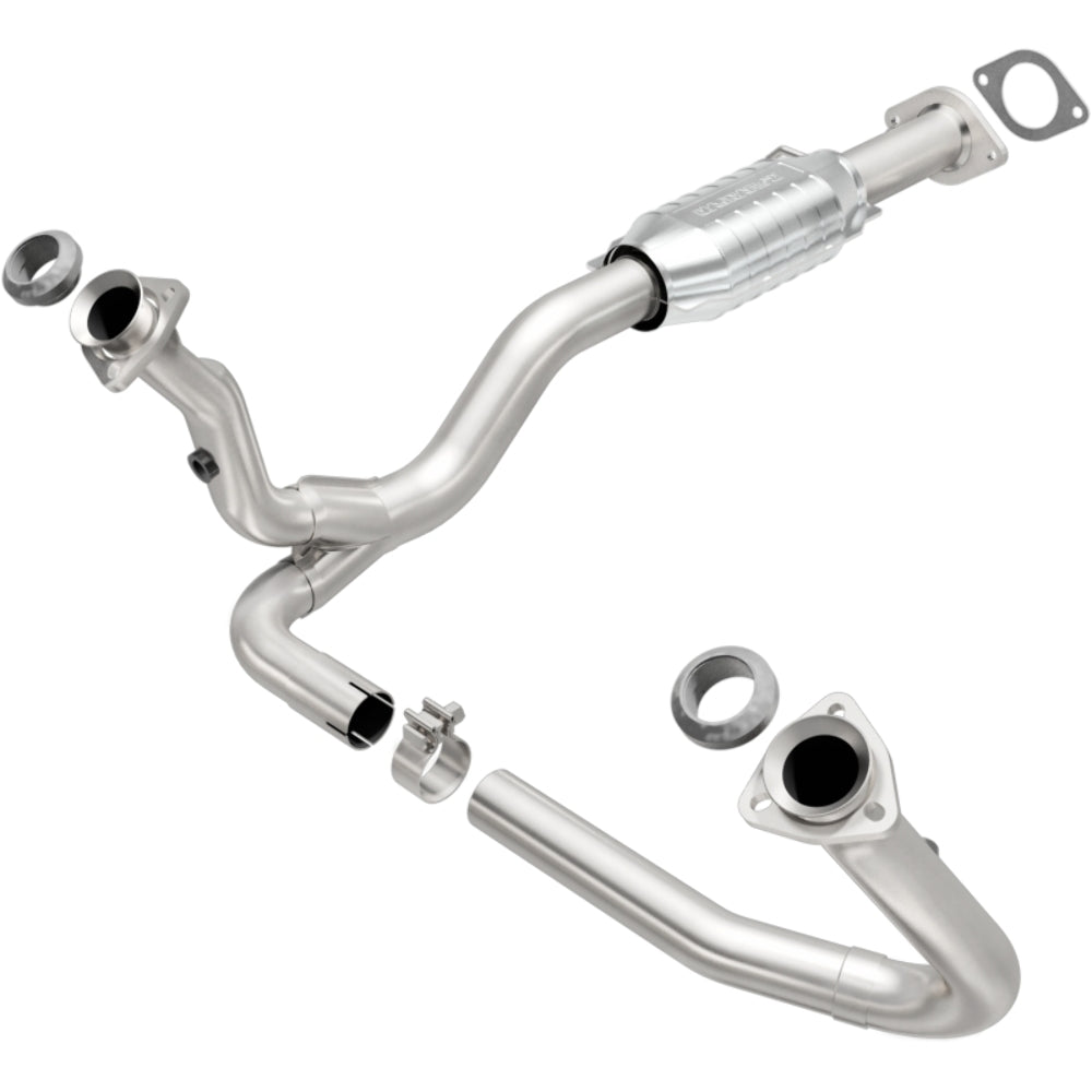 MagnaFlow direct-fit catalytic converter fits 2000 Chevrolet S10 and 2000 GMC Sonoma and 2000 GM S10 4.3L 4WD 4.3L stainless steel CARB compliant 93227