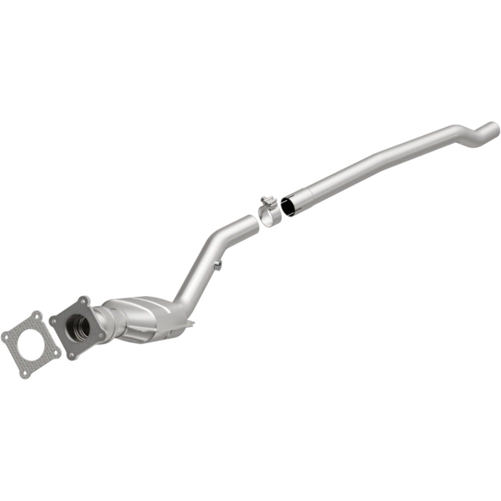 MagnaFlow direct-fit catalytic converter fits 1996-2000 Dodge Caravan, Plymouth Voyager, and more, this and 1996-2000 Caravan-Voyager 2.4L stainless steel Federal EPA compliant OBD
