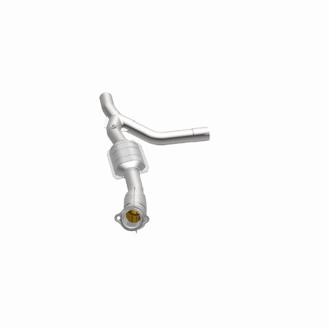 MagnaFlow direct-fit catalytic converter fits 1997-1998 E150/E250 4.2L passenger side 4.2L passenger side stainless steel Federal EPA compliant OBDII 93322