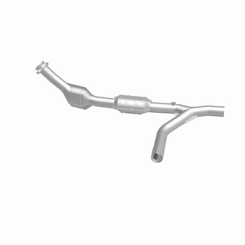 MagnaFlow direct-fit catalytic converter fits 1997-1998 E150/E250 4.2L passenger side 4.2L passenger side stainless steel Federal EPA compliant OBDII 93322