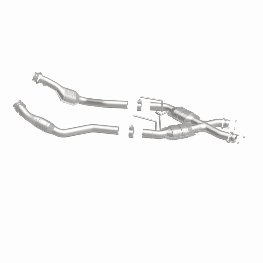 MagnaFlow direct-fit catalytic converter for 1986-1993 Ford Mustang stainless steel Federal EPA compliant OBDII 93332