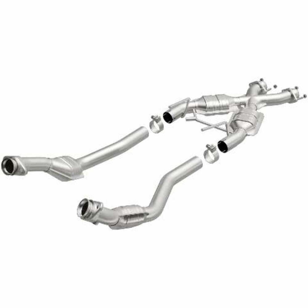 MagnaFlow direct-fit catalytic converter for 1986-1993 Ford Mustang stainless steel Federal EPA compliant OBDII 93332