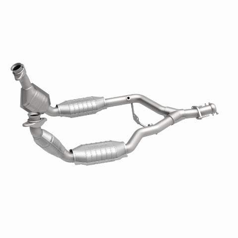 MagnaFlow direct-fit catalytic converter for 1996-1998 Ford Mustang 3.8L stainless steel CARB compliant 93344