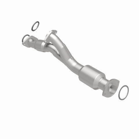 MagnaFlow direct-fit catalytic converter fits 1992-1998 Lexus SC300, 1993-1998 Toyota Supra, and more, this and 1992-1997 GS300/SC300 3.0 front 3 inch inlet/outlet stainless steel
