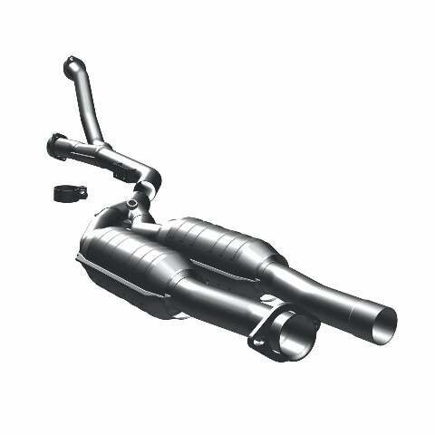 MagnaFlow direct-fit catalytic converter fits 1994-1995 Mercedes-Benz S500, Mercedes-Benz S420, and additional vehicles. Hardware is included to eliminate the hassle of working wit