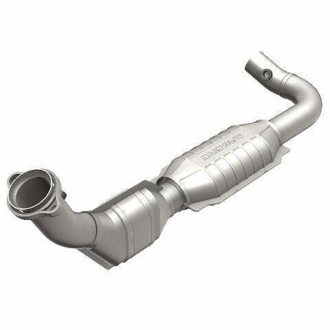 MagnaFlow direct-fit catalytic converter for 1999-2000 Ford F-150 5.4L driver side stainless steel Federal EPA compliant OBDII 93396