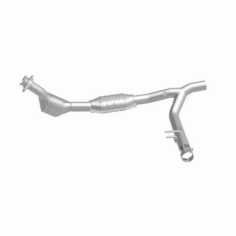 MagnaFlow direct-fit catalytic converter for 1999-2000 Ford F-150 5.4L passenger side stainless steel Federal EPA compliant OBDII 93397
