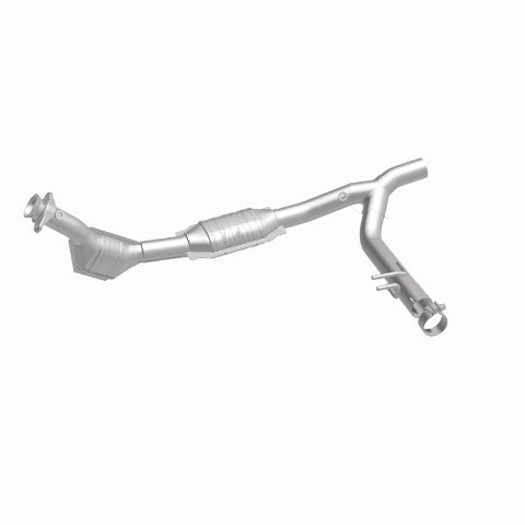 MagnaFlow direct-fit catalytic converter for 1999-2000 Ford F-150 5.4L passenger side stainless steel Federal EPA compliant OBDII 93397