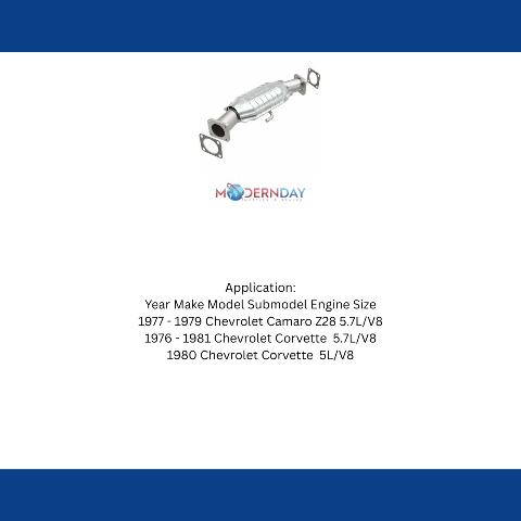 MagnaFlow direct-fit catalytic converter for 1977-1979 Chevy Camaro stainless steel Federal EPA compliant OBDII 93426