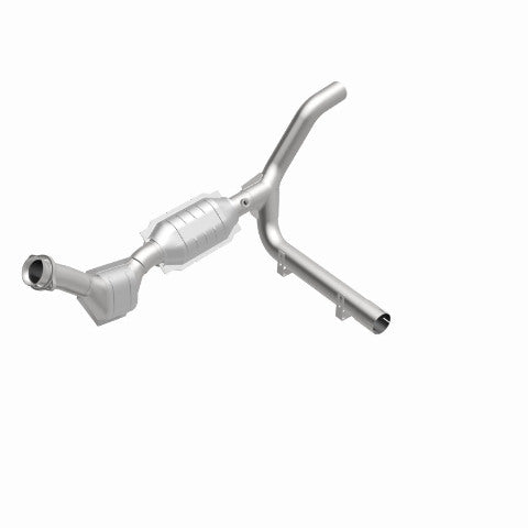 MagnaFlow direct-fit catalytic converter for 1997-1998 Ford F-150 4.2L passenger side stainless steel Federal EPA compliant OBDII 93429