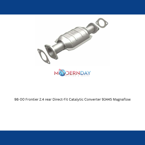 MagnaFlow direct-fit catalytic converter for 1998-2000 Nissan Frontier 2.4 inch inlet/outlet stainless steel Federal EPA compliant OBDII 93445