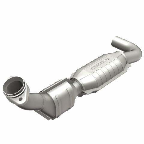 MagnaFlow direct-fit catalytic converter for 2001-2003 Ford F-150 5.4L driver side stainless steel Federal EPA compliant OBDII 93447