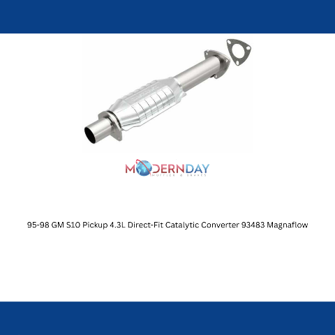 MagnaFlow direct-fit catalytic converter fits 1995 Chevrolet GM S10 4.3L and 1995 GMC Sonoma 4.3L stainless steel Federal EPA compliant OBDII 93483