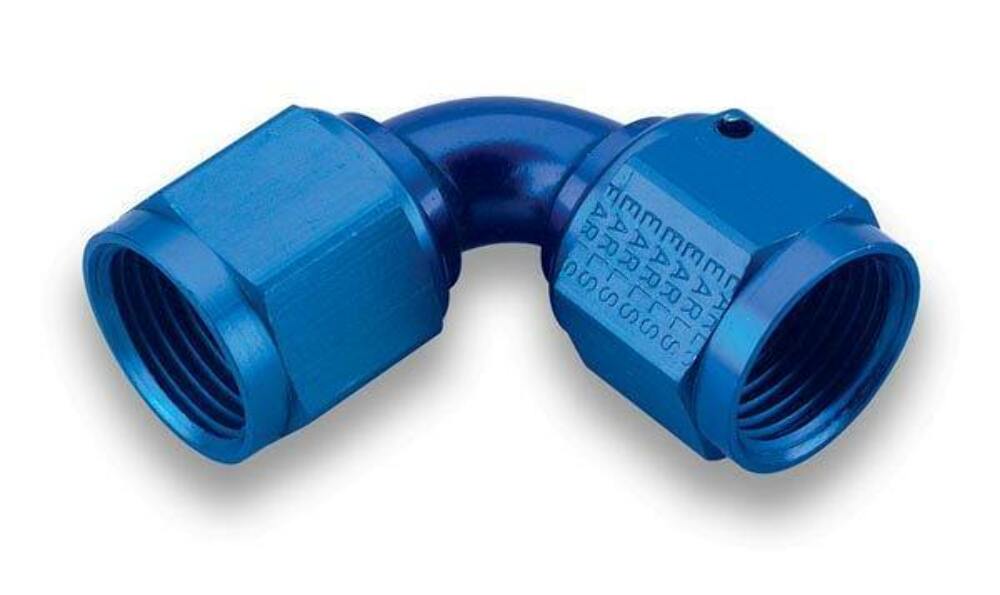 Earls 90 Degree -6 AN Female to Female Swivel - 935106ERL