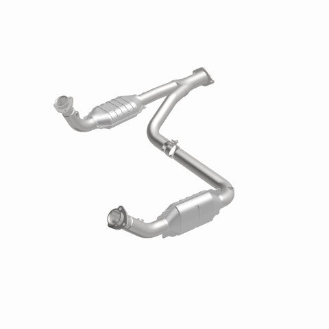 MagnaFlow direct-fit catalytic converter fits 1996-2000 Chevrolet Tahoe, 1996-1999 Chevrolet K1500 Suburban, and additional vehicles and 00-01Tahoe/Yukon V8 5.7L stainless steel CA