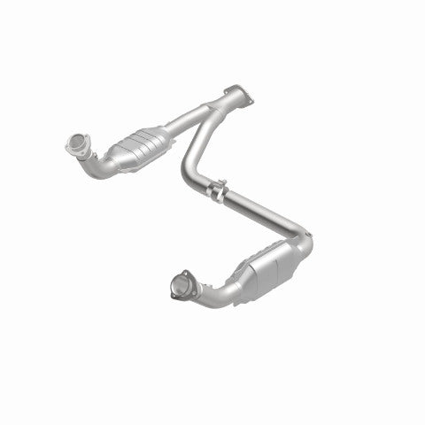 MagnaFlow direct-fit catalytic converter fits 1996-2000 Chevrolet Tahoe, 1996-1999 Chevrolet K1500 Suburban, and additional vehicles and 00-01Tahoe/Yukon V8 5.7L stainless steel CA