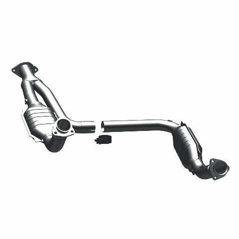 MagnaFlow direct-fit catalytic converter fits 1996-2000 Chevrolet Tahoe, 1996-1999 Chevrolet K1500 Suburban, and additional vehicles and 00-01Tahoe/Yukon V8 5.7L stainless steel CA