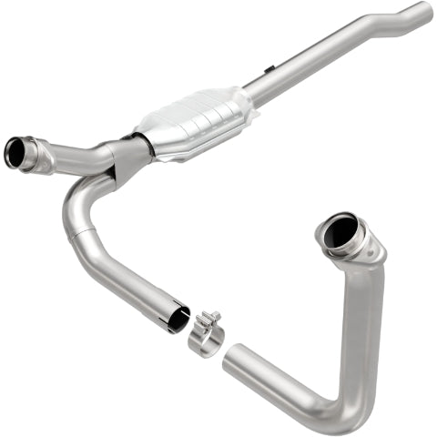 MagnaFlow direct-fit catalytic converter for 2002-2003 Ram 4.7 inch inlet/outlet stainless steel Federal EPA compliant OBDII 93616