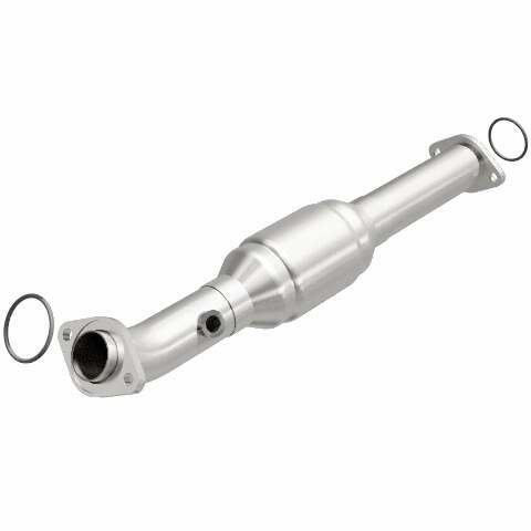 MagnaFlow direct-fit catalytic converter for 2005-2015 Toyota Tacoma passenger side stainless steel Federal EPA compliant OBDII 93661