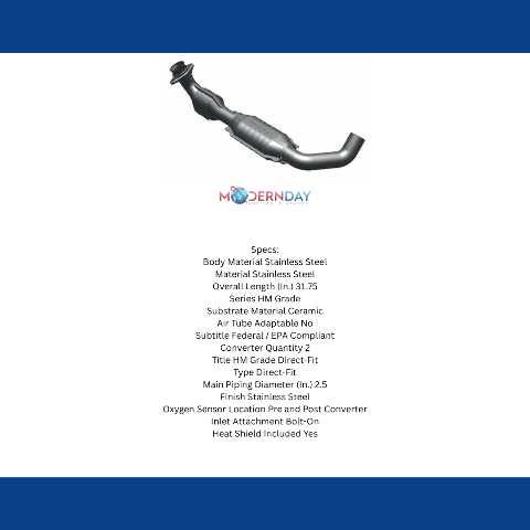 MagnaFlow direct-fit catalytic converter for 2004-2008 Ford F-150 5.4L driver side stainless steel Federal EPA compliant OBDII 93664