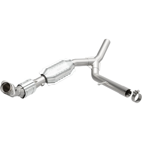 MagnaFlow direct-fit catalytic converter for 2004-2008 Ford F-150 5.4L passenger side stainless steel Federal EPA compliant OBDII 93665