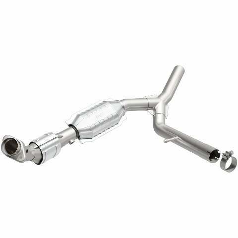 MagnaFlow direct-fit catalytic converter for 2004-2008 Ford F-150 5.4L passenger side stainless steel Federal EPA compliant OBDII 93665