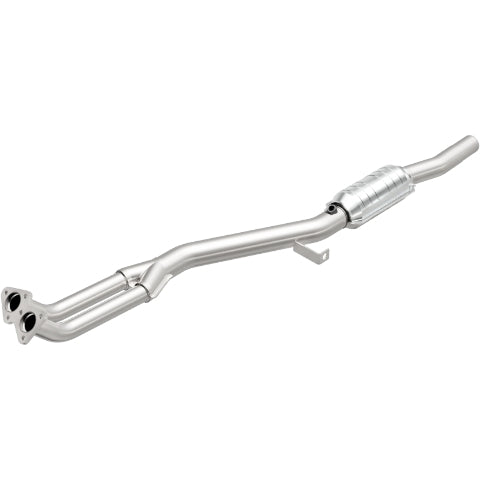 MagnaFlow direct-fit catalytic converter for 1991-1996 BMW passenger side stainless steel Federal EPA compliant OBDII 93685