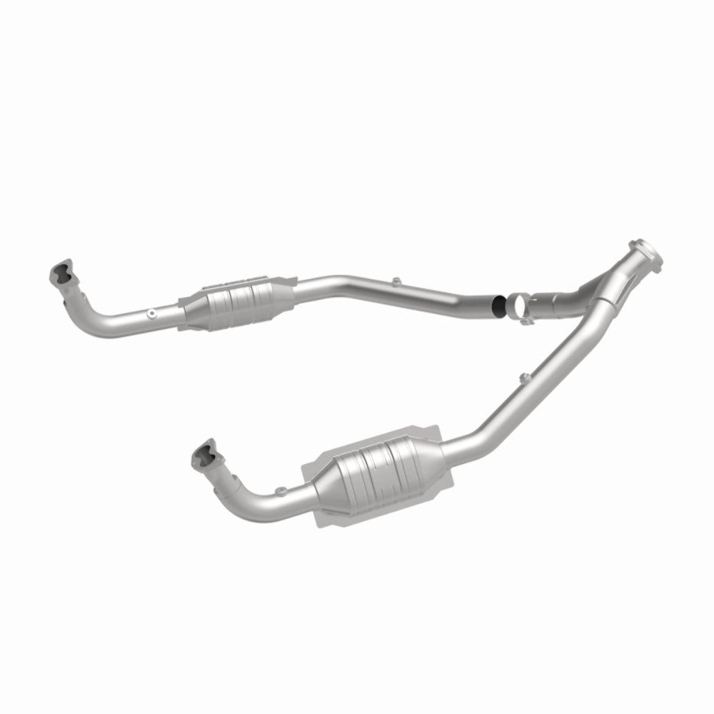 MagnaFlow direct-fit catalytic converter fits 1994-1995 Land Rover Defender 90, Land Rover Discovery, and additional vehicles. Hardware is included to eliminate the hassle of worki