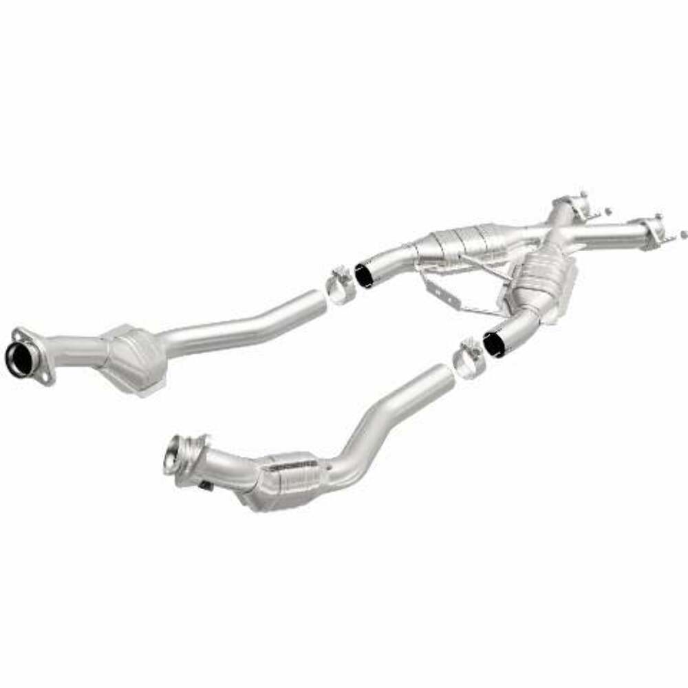 MagnaFlow direct-fit catalytic converter for 1994-1995 Ford Mustang 5.0L stainless steel CARB compliant 444062