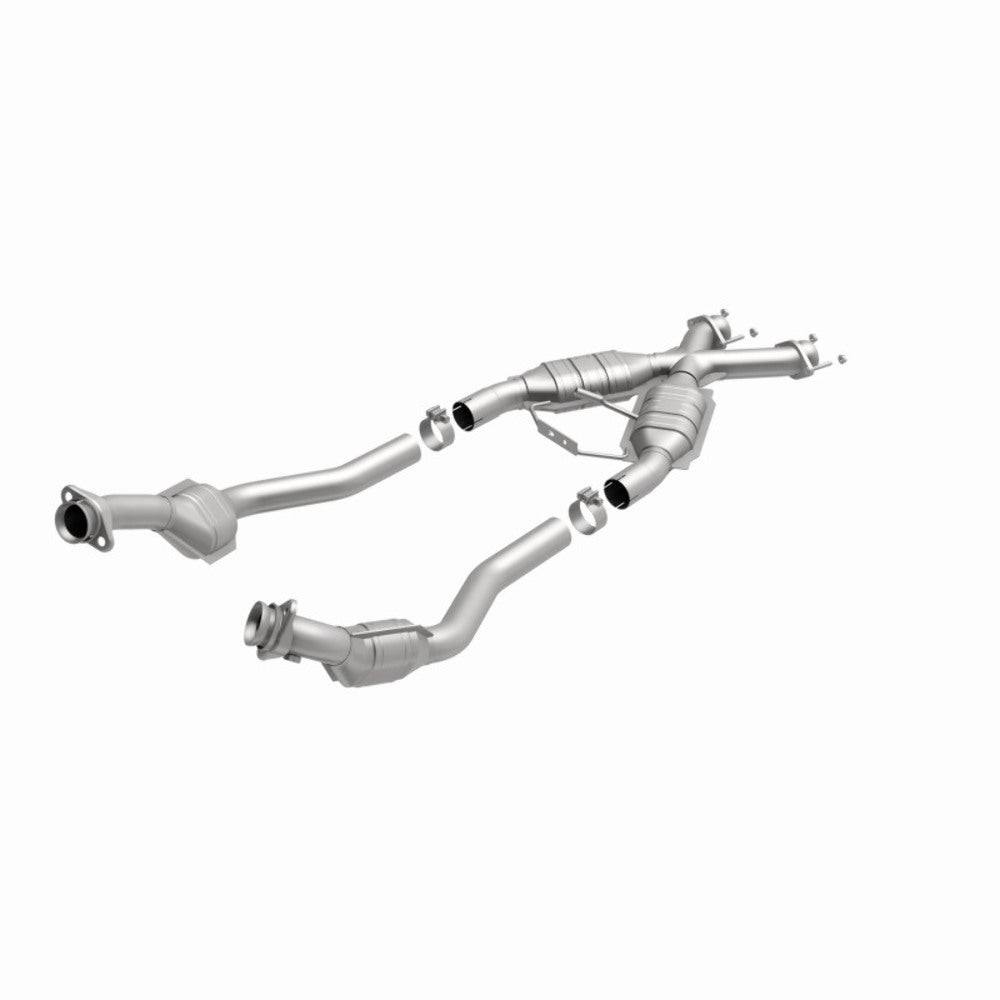 MagnaFlow direct-fit catalytic converter for 1994-1995 Ford Mustang 5.0L stainless steel CARB compliant 444062