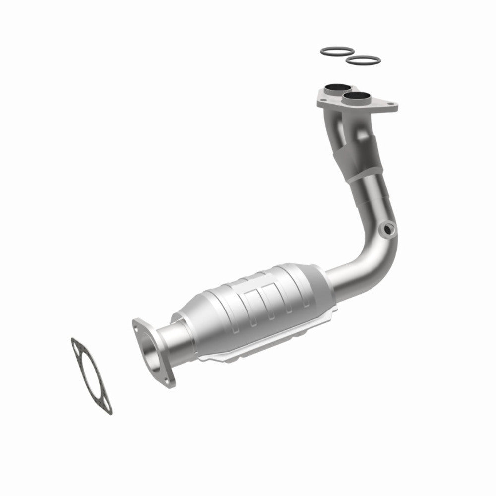 MagnaFlow direct-fit catalytic converter fits 1996-2002 Nissan Quest and 1996-1997 Mercury Villager, this and 1994-1998 Villager/Quest 3.0L stainless steel CARB compliant 447170