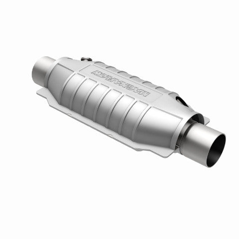 MagnaFlow universal catalytic converter 2.5 inch inlet/outlet stainless steel CARB compliant OBDII 94066