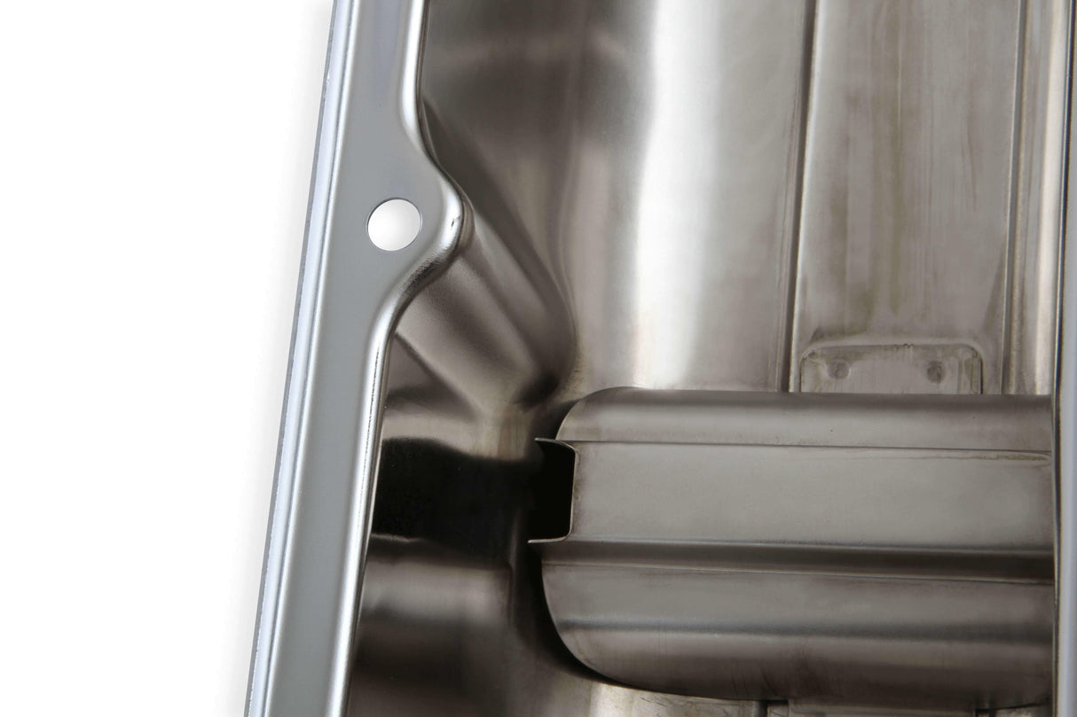 Mr. Gasket chrome valve covers with baffle Ford steel 9412