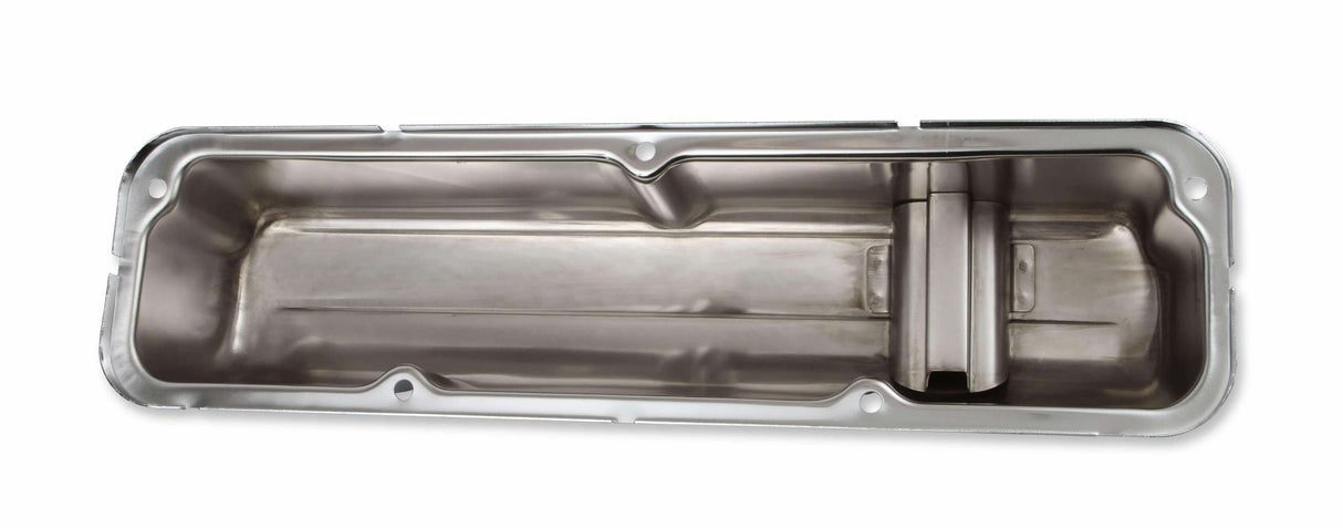 Mr. Gasket chrome valve covers with baffle Ford steel 9412