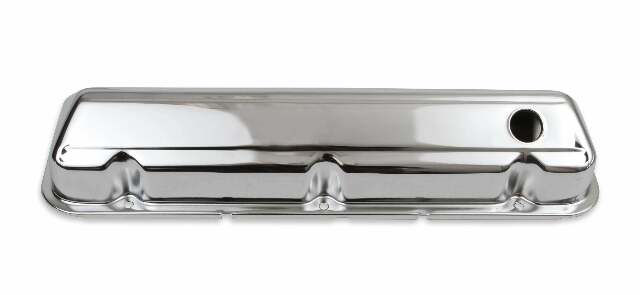Mr. Gasket chrome valve covers with baffle Ford steel 9413