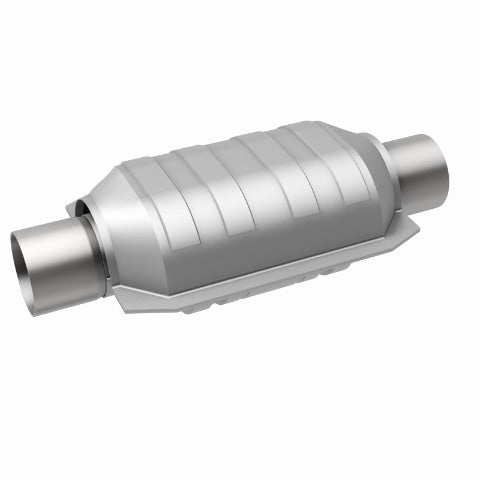 MagnaFlow universal catalytic converter 2.25 inch inlet/outlet stainless steel CARB compliant OBDII 94165