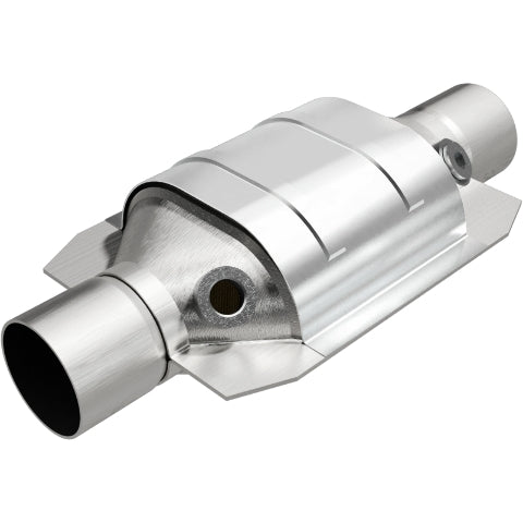 MagnaFlow universal catalytic converter 2.5 inch inlet/outlet stainless steel CARB compliant OBDII 94166