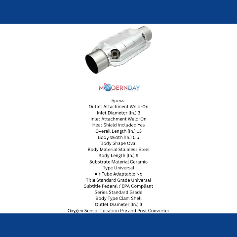 MagnaFlow universal catalytic converter stainless steel CARB compliant OBDII 94169
