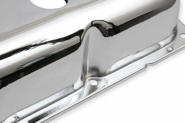 Mr. Gasket chrome valve covers without baffle steel 9422