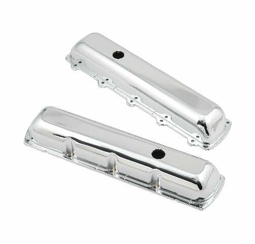 Mr. Gasket chrome valve covers without baffle steel 9422