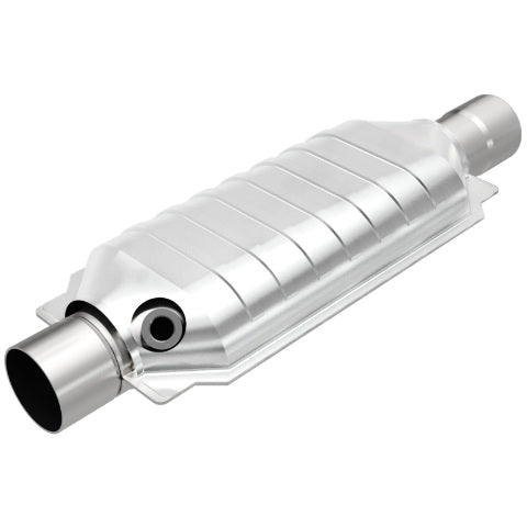 MagnaFlow universal catalytic converter 2.5 inch inlet/outlet stainless steel CARB compliant OBDII 94436