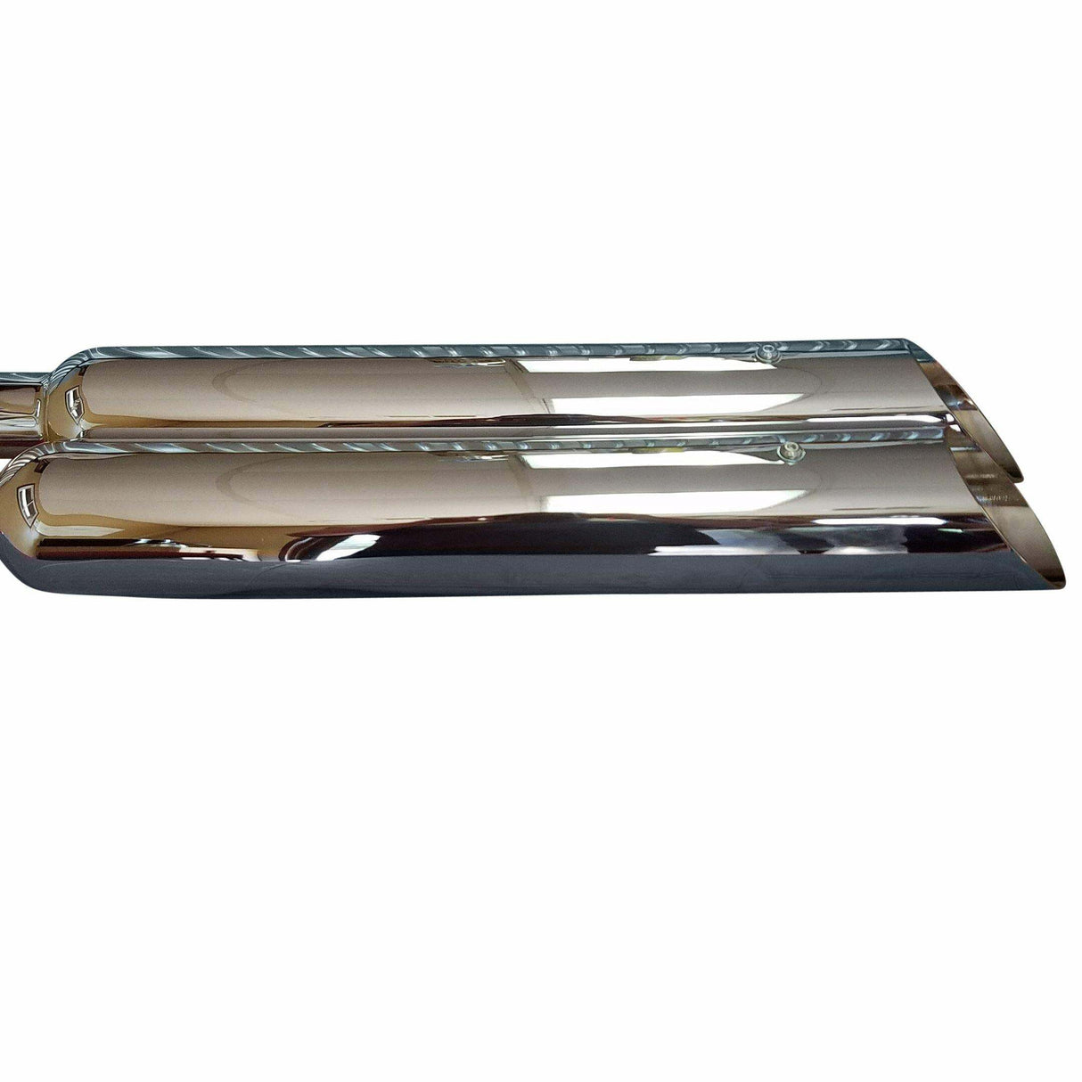 95-16 Harley Davidson Reverse Angle Cut Slip On Muffler 3.5 Outlet 1.75 Baffle Jones Exhaust 1 inch