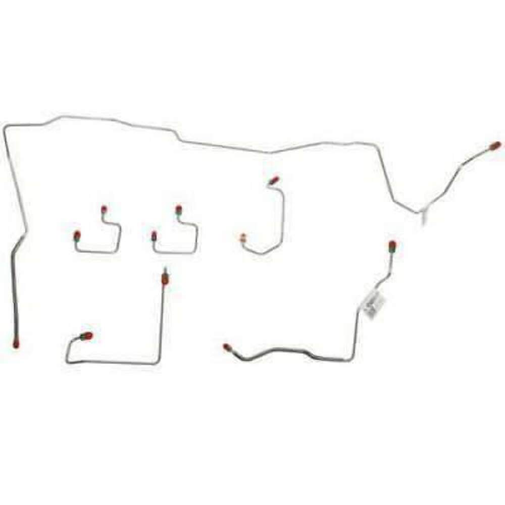 Front Brake Line Kit for 2013 95-96 Jeep Grand Cherokee 4WD disc brakes stainless steel