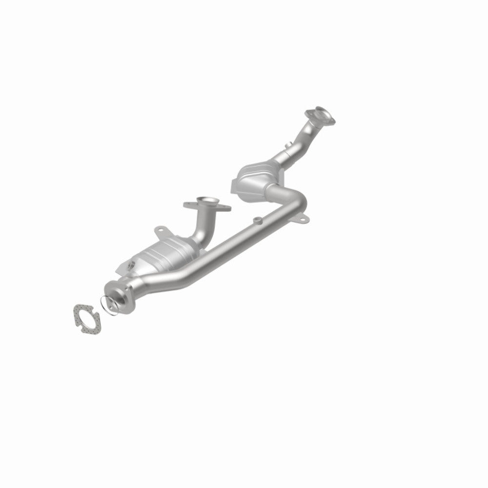 MagnaFlow direct-fit catalytic converter fits 1995-2002 Lincoln Continental 4.6L and 1995-1997 Continental 4.6 front 4.6 inch inlet/outlet stainless steel Federal EPA compliant OBD