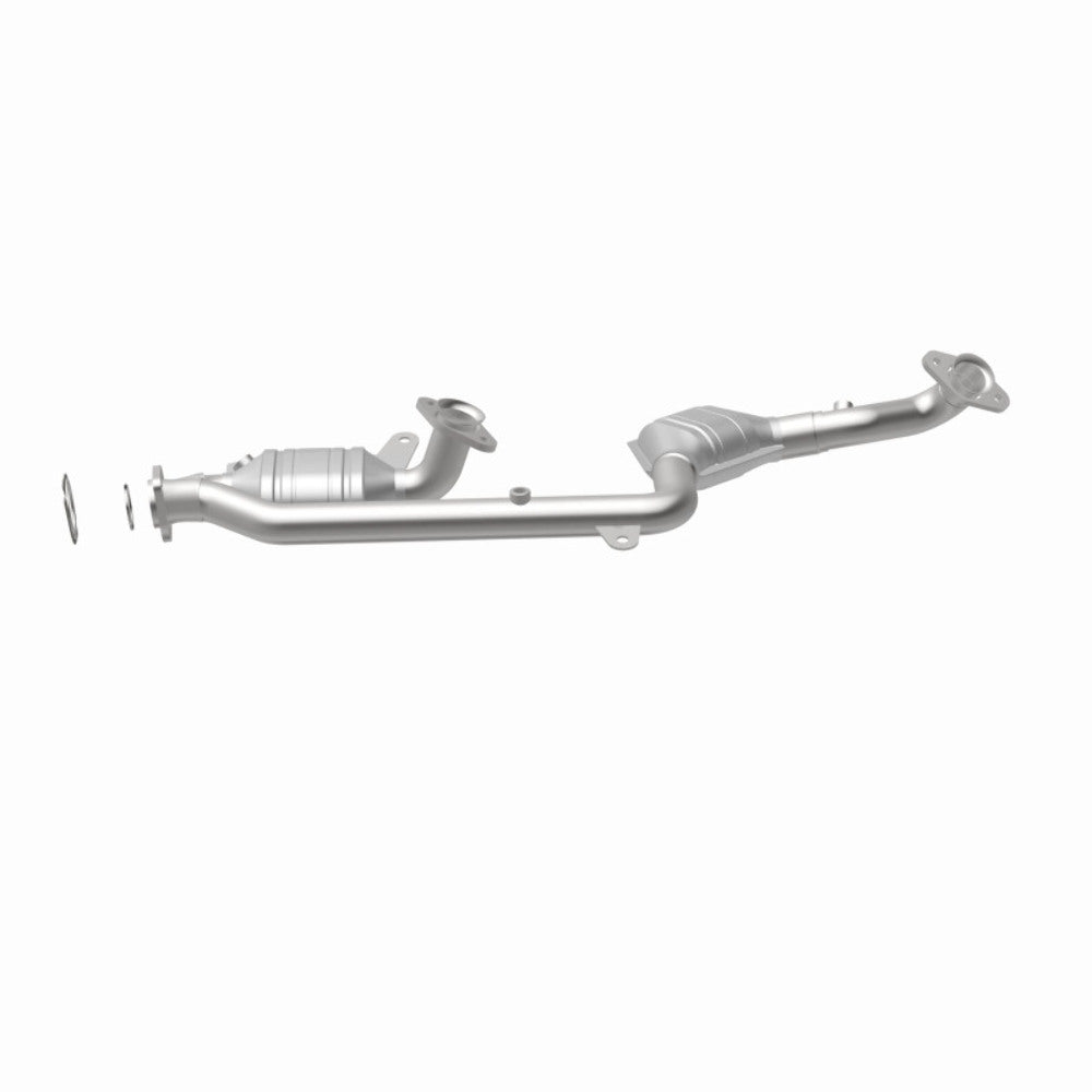 MagnaFlow direct-fit catalytic converter fits 1995-2002 Lincoln Continental 4.6L and 1995-1997 Continental 4.6 front 4.6 inch inlet/outlet stainless steel Federal EPA compliant OBD