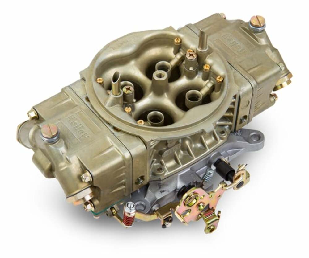 Holley 950 CFM - 4150 - Mechanical Secondaries - Gold Dichromate - Gasoline 0-80496-2 950 CFM black stainless steel aluminum